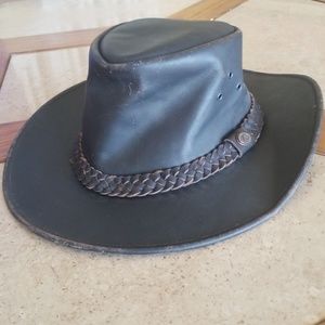 Australian Leather Hat Trendy Boho Hipster